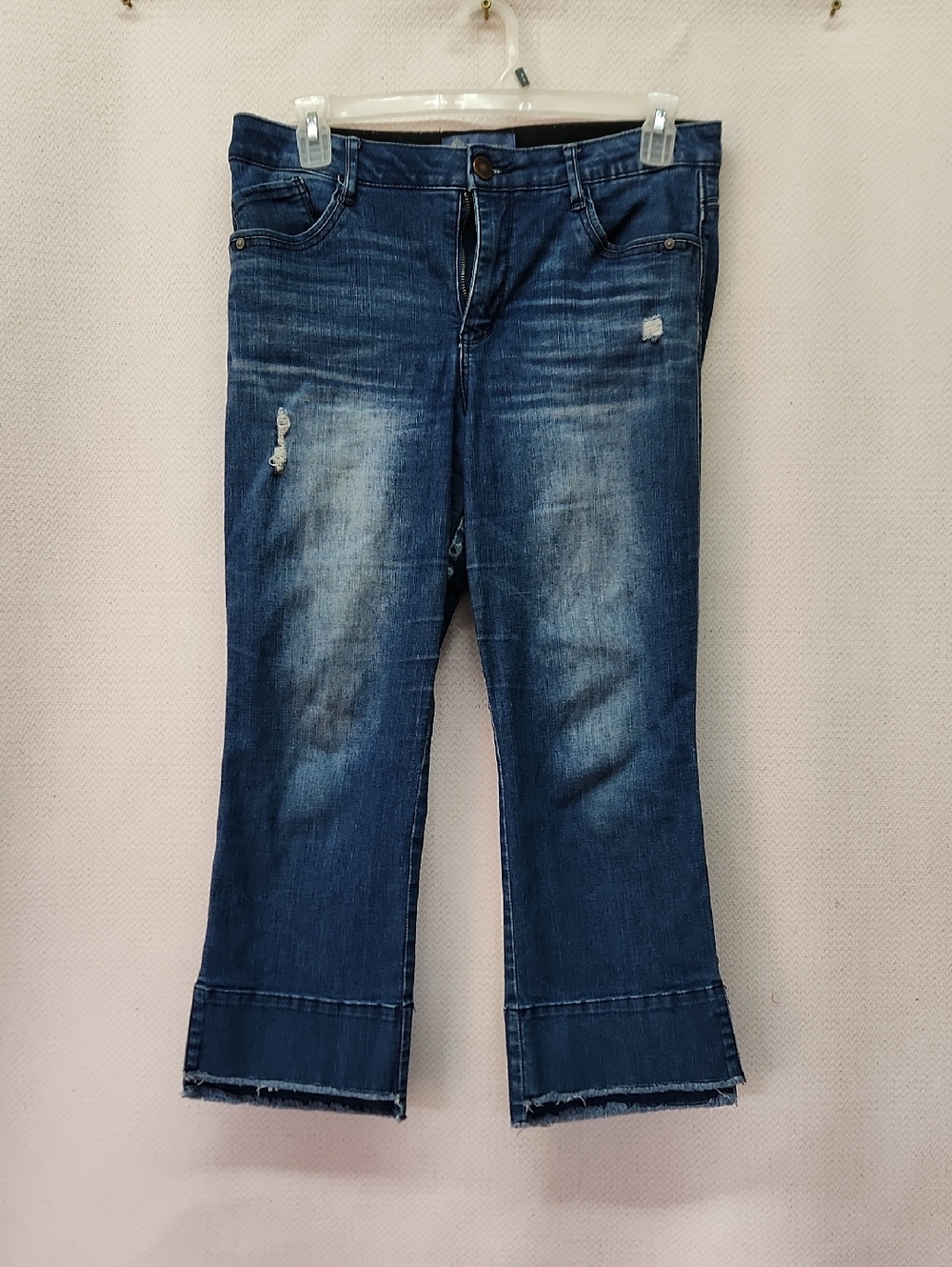 Democracy Faded Dark Blue Flare Jeans